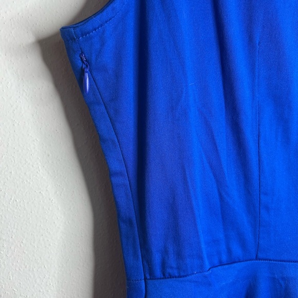 Anni Coco NWT pinup rockabilly retro Royal Blue Dress XL Bettie Twee 50s 60s - Picture 9 of 11